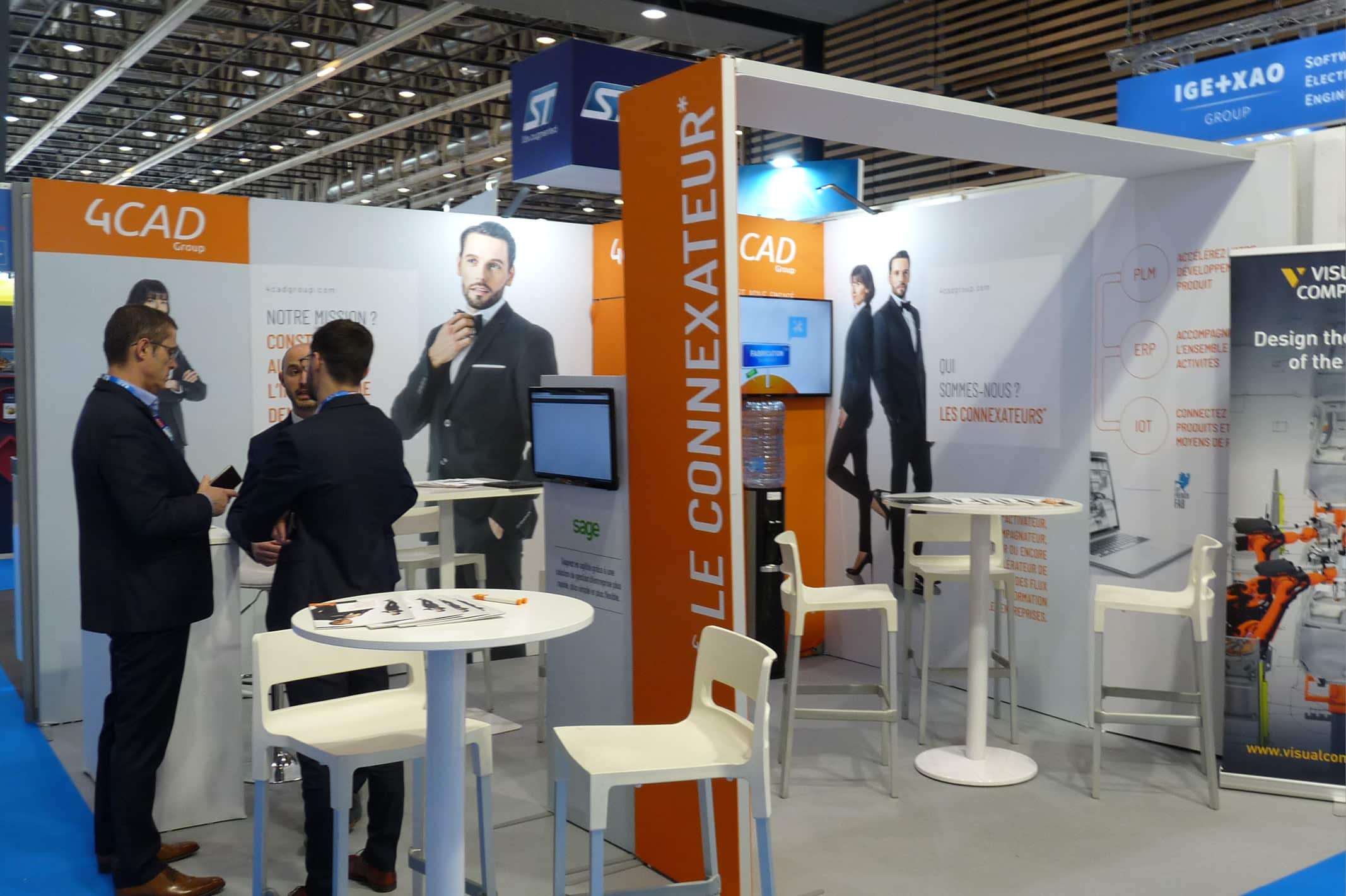 La société 4CAD est présente dans de nombreux salons professionnels français.