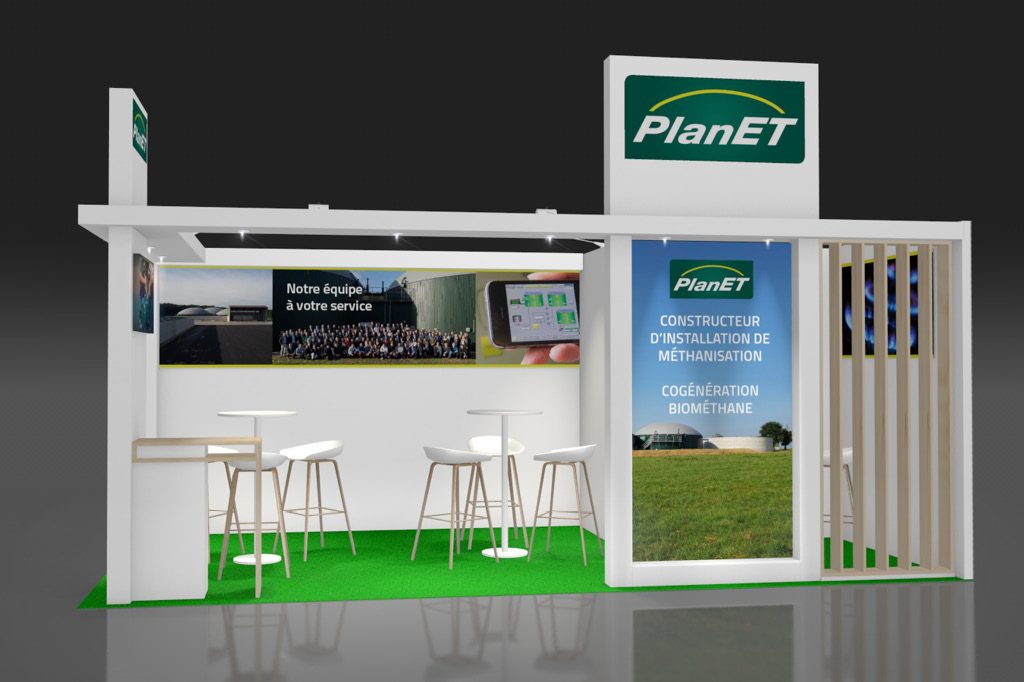 Un stand de 18 m2 pour la présence de Biogaz Planet sur le salon du SIMA 2019