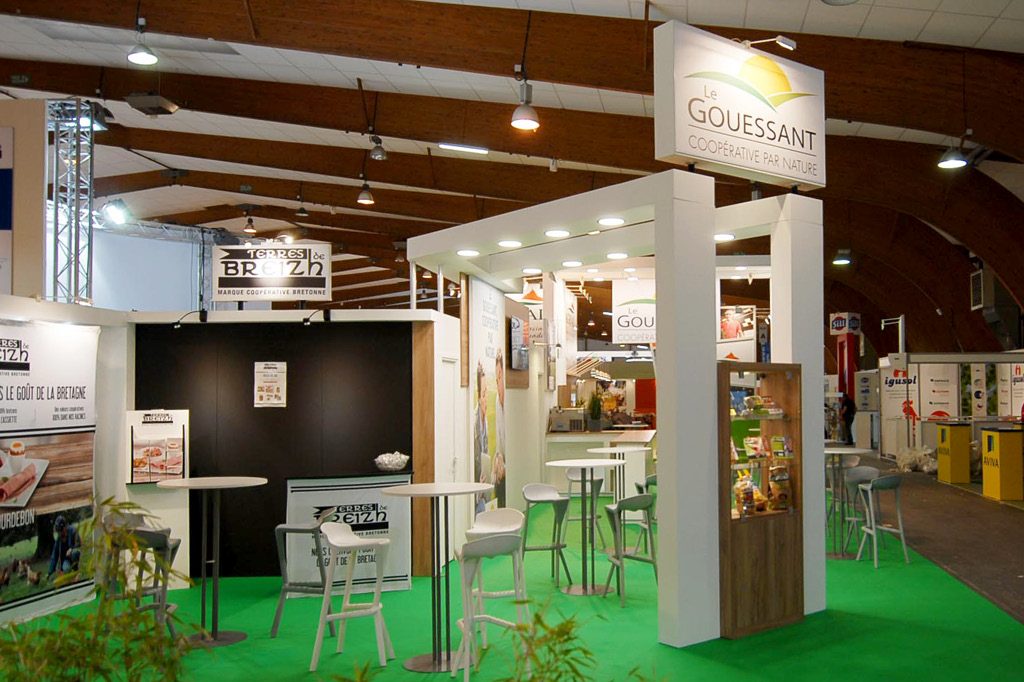 Création d'un stand pour SPACE 2017, permettant la mise en avant de l'entreprise Le Gouessant.