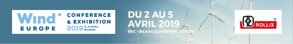 Le salon WindEurope a lieu du 2 au 5 avril à Bilbao en cette année 2019.