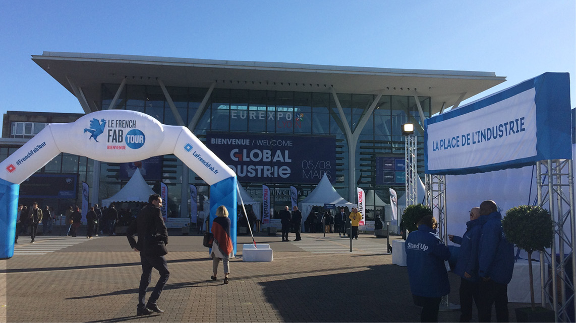 Le salon Global Industrie a lieu à Eurexpo à Lyon pour cette édition 2019.