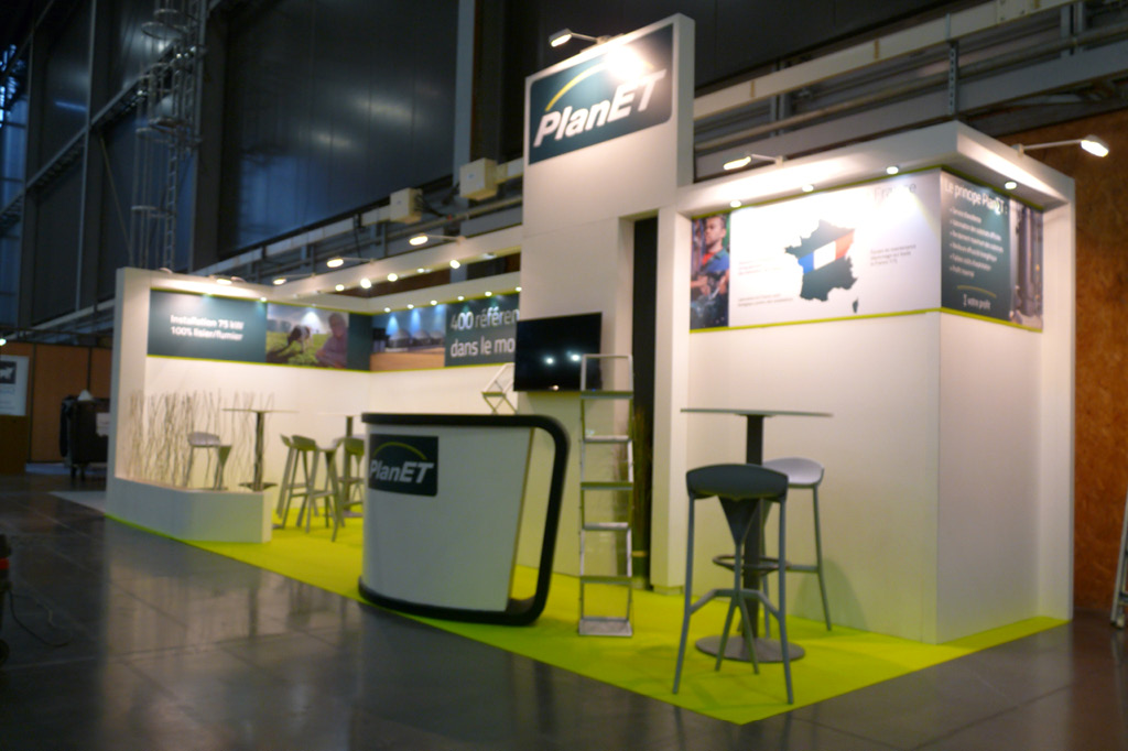 Stand de 24 m2 pour représenter Biogaz Planet.