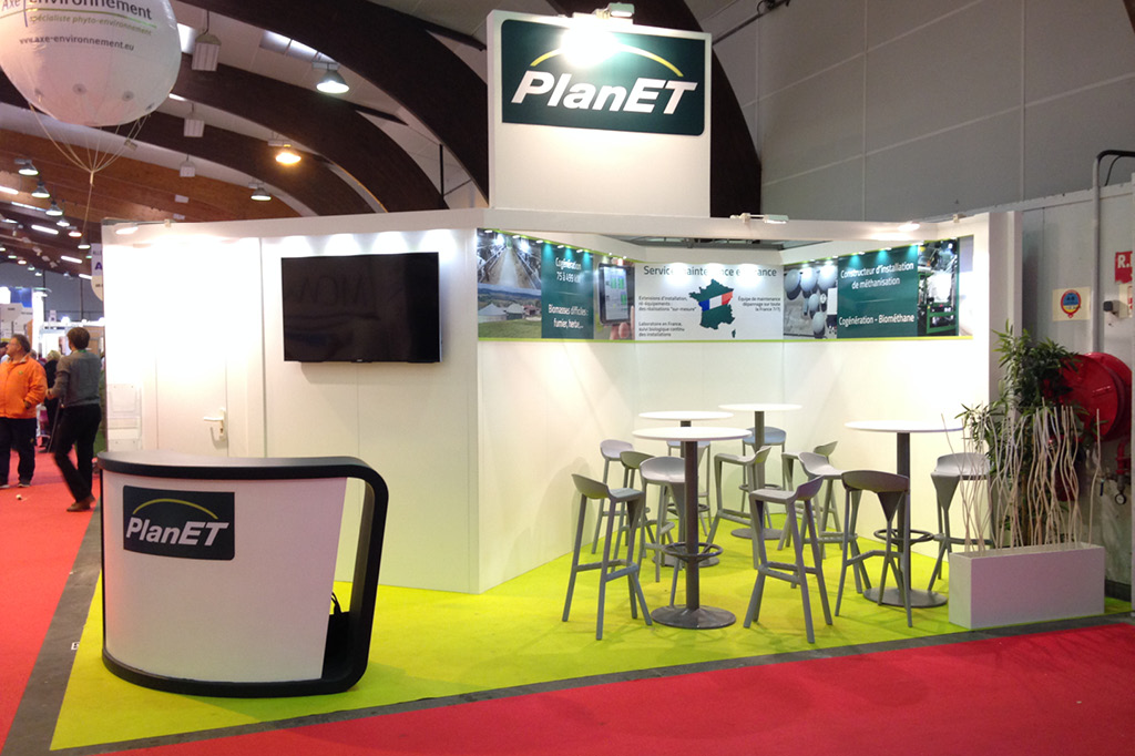 Création de stand professionnel pour Biogaz PLANET France