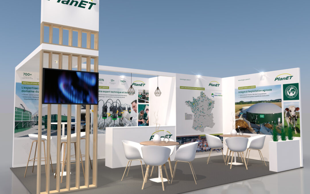 UN STAND ÉPURÉ ET EFFICACE POUR BIOGAZ PLANET FRANCE