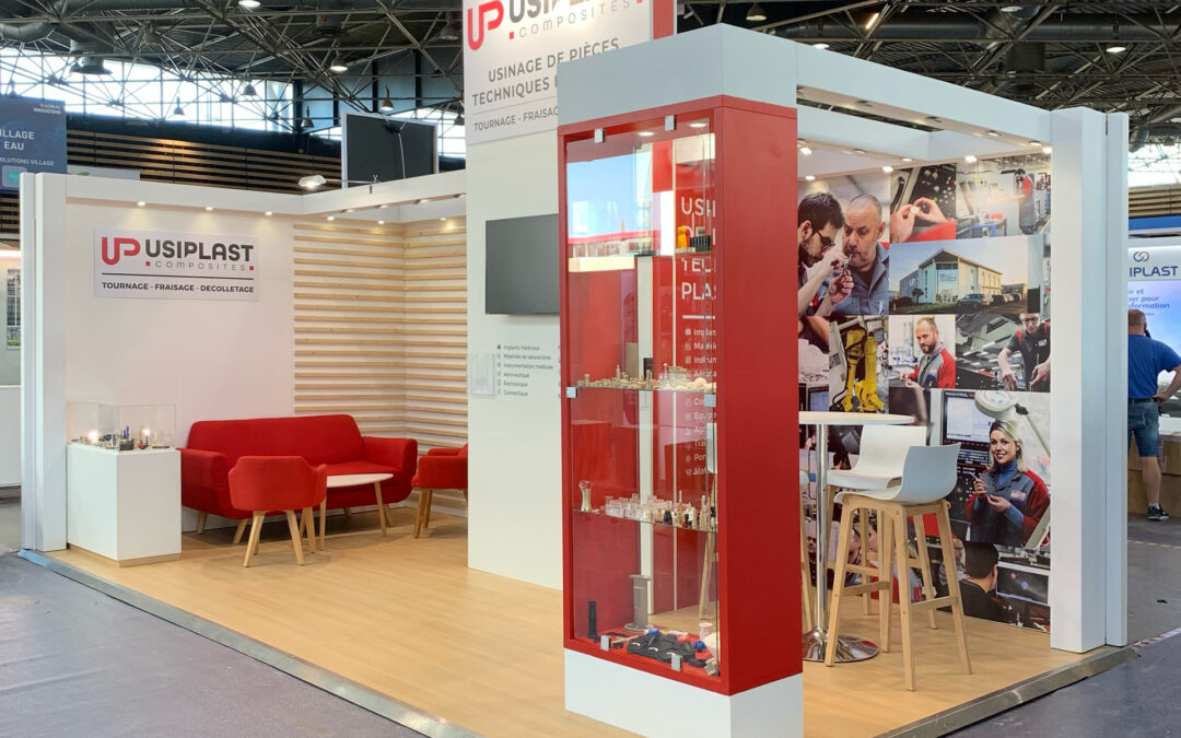 AGENCEMENT DE STAND : 21 M2 POUR USIPLAST AU MIDEST