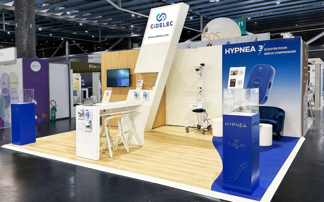 CRÉATION DE STAND SUR MESURE POUR CIDELEC PAR UN STANDISTE SALON EXPERT DANS SON DOMAINE