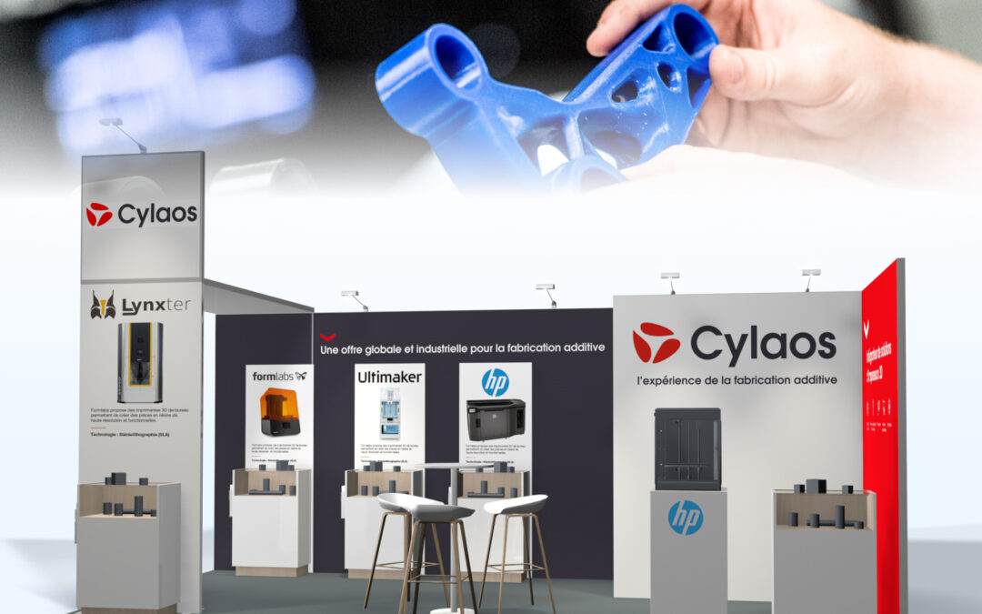 UN STAND D’EXPOSITION MODULABLE ET ÉVOLUTIF POUR L’ENTREPRISE CYLAOS