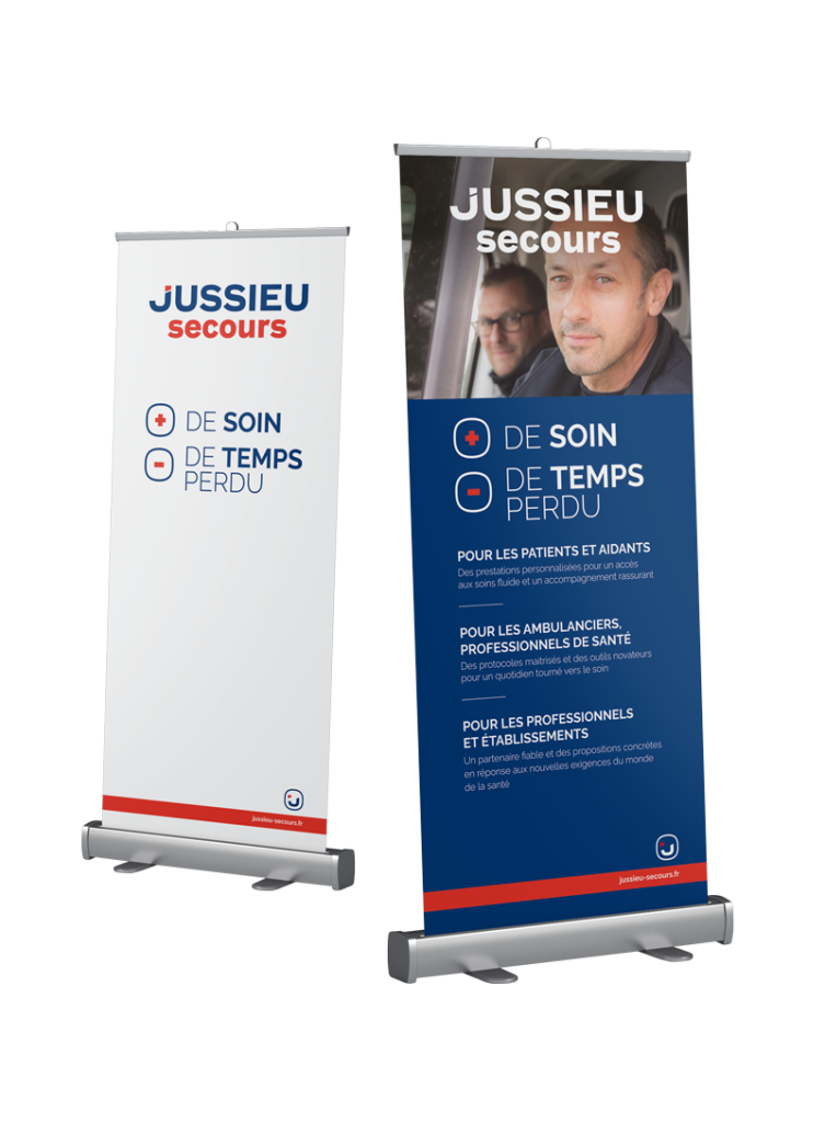 Kakémonos pour le stand Jussieu secours