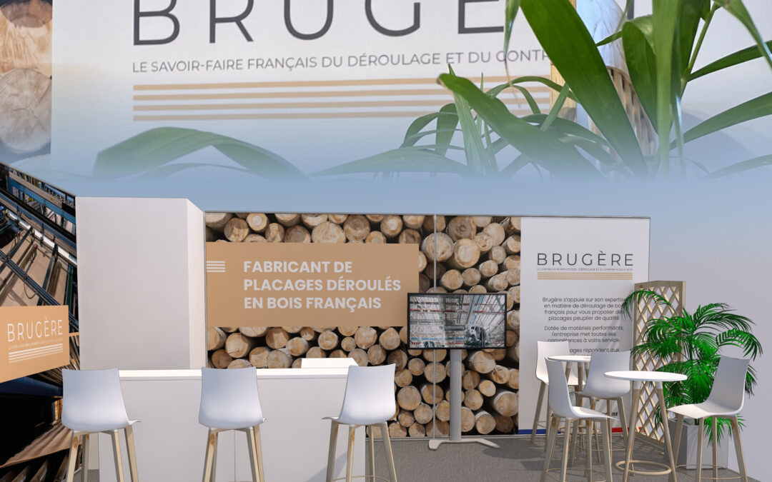 L’AMÉNAGEMENT ET L’HABILLAGE DU STAND PRÉ-ÉQUIPE BRUGÈRE